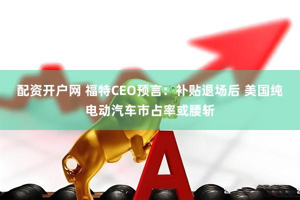 配资开户网 福特CEO预言：补贴退场后 美国纯电动汽车市占率或腰斩