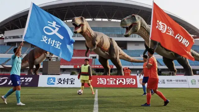 配资开户网 散装阿里又整活: 恐龙“约架”苏超, 谁是最大赢家?